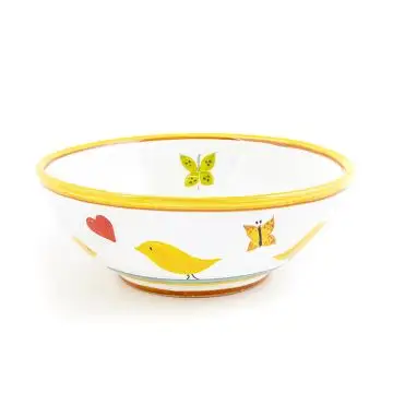 Italian pasta & soup bowl from the Pulcino Collection handmade by D&G Design in Deruta