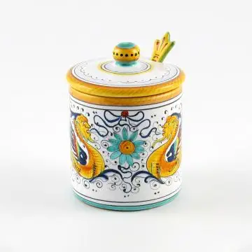 Raffaellesco Italian jam jar handmade by Fima in Deruta