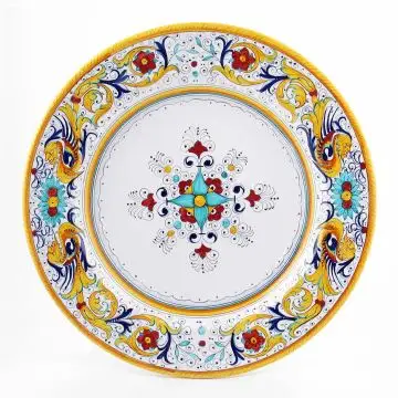 Raffaellesco Italian round platter handmade by Fima in Deruta