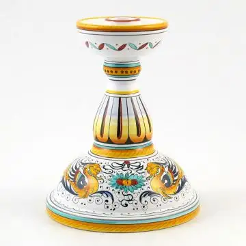 Raffaellesco Italian candle holder handmade by Fima in Deruta