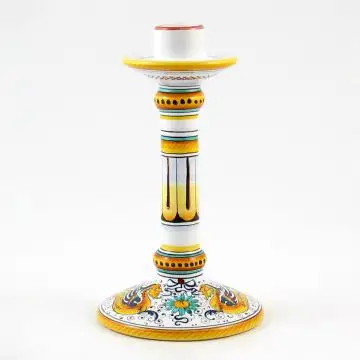 Raffaellesco Italian candle holder handmade by Fima in Deruta