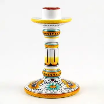 Raffaellesco Italian candle holder handmade by Fima in Deruta