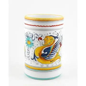 Utensil Holder - Arabesco Turchese Italian Ceramics Fratelli Mari