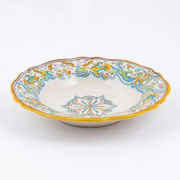 Ricco Deruta Allegro Italian pasta & soup plate handmade by Ceramiche Andrilia in Deruta - main image
