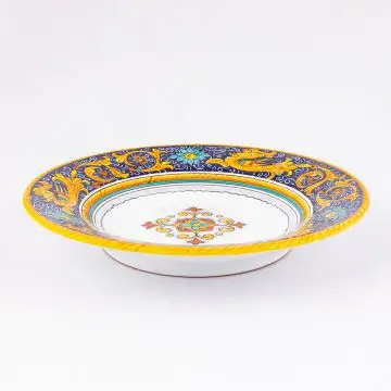 Deruta pasta & soup plate from the Raffaellesco Blu collection, handmade by Antica Deruta - Italy