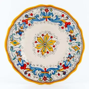 Ricco Deruta Andrilia Italian salad & dessert plate handmade by Ceramiche Andrilia in Deruta