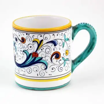 Ricco Deruta Classico Italian mug handmade by Fima in Deruta