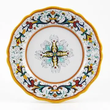 Ricco Deruta Classico Italian round platter handmade by Fima in Deruta