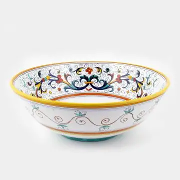 Ricco Deruta Classico Italian serving bowl handmade by Fima in Deruta