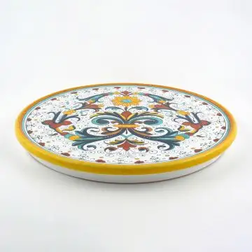 Ricco Deruta Classico Italian cake & cheese platter handmade by Fima in Deruta