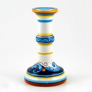 Italian candle holder from the Geometrico S12 Collection handmade by Eugenio Ricciarelli - Deruta, Rapallo, Amalfi