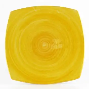 Italian salad & dessert plate from the Sushi Giallo Collection handmade by D&G Design in Deruta