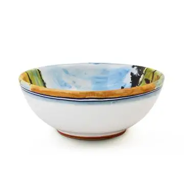 Italian cereal bowl from the Umbria Collection handmade by D&G Design in Deruta