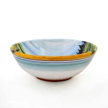 Italian pasta & soup bowl from the Umbria Collection handmade by D&G Design in Deruta