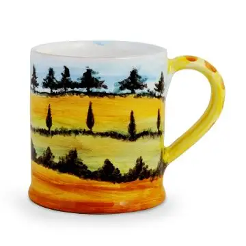 Italian mug from the Umbria Collection handmade by D&G Design in Deruta
