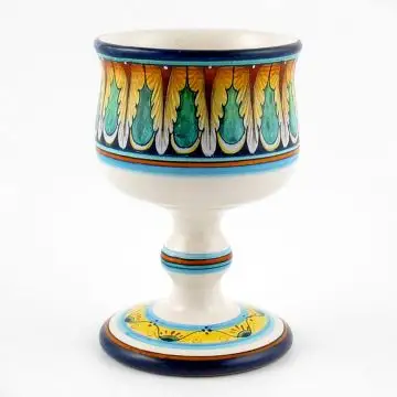 Vario F1 Italian goblet handmade by Fima in Deruta