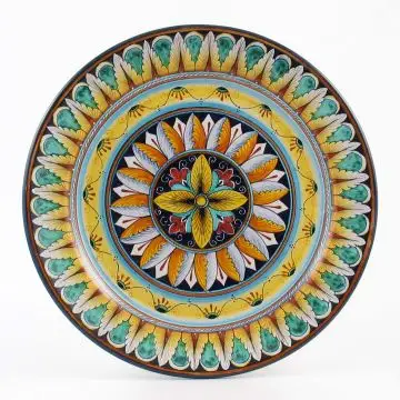 Vario F1 Italian charger plate handmade by Fima in Deruta