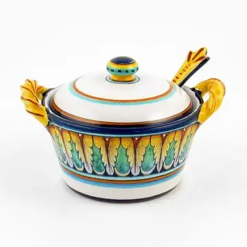 Vario F1 Italian cheese jar handmade by Fima in Deruta