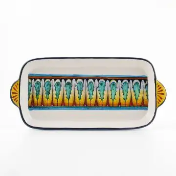 Vario F1 Italian rectangular tray handmade by Fima in Deruta