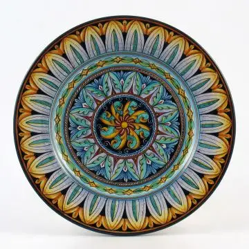 Vario F2 Italian dinner plate handmade by Fima in Deruta