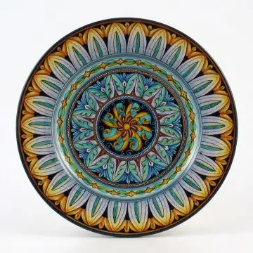Vario F2 Italian round platter handmade by Fima in Deruta