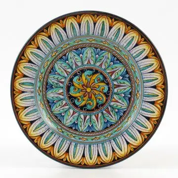 Vario F2 Italian salad & dessert plate handmade by Fima in Deruta