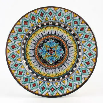 Vario F4 Italian dinner plate handmade by Fima in Deruta