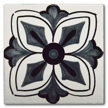 Italian tile VD42 handmade by Francesca Niccacci in Deruta