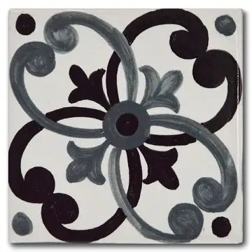 Italian tile VD44 handmade by Francesca Niccacci in Deruta