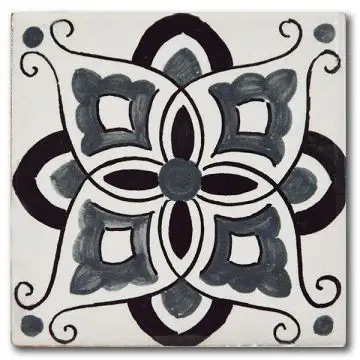 Italian tile VD46 handmade by Francesca Niccacci in Deruta