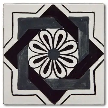 Italian tile VD48 handmade by Francesca Niccacci in Deruta