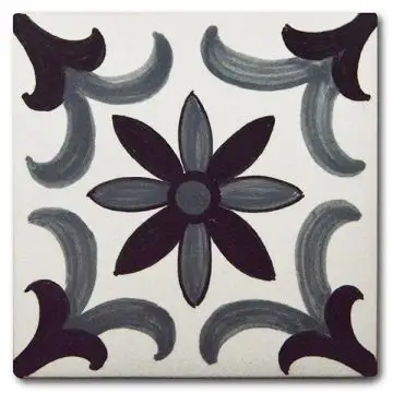Italian tile VD50 handmade by Francesca Niccacci in Deruta