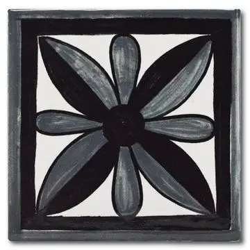 Italian tile VD51 handmade by Francesca Niccacci in Deruta