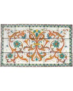Deruta Ricco Deruta Terracotta tile panel handmade by Antica Deruta - Italy