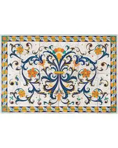 Deruta Ricco Deruta tile panel handmade by Antica Deruta - Italy