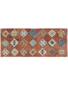 Deruta Terracotta Mix tile panel handmade by Antica Deruta - Italy