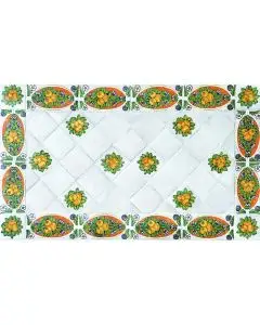 Deruta Robbiane tile panel handmade by Antica Deruta - Italy