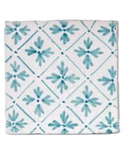 Hand-painted Deruta tile AD06V Classica collection by Antica Deruta, Italy. The tile is entirely handcrafted.