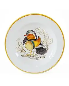Italian pasta & soup plate Anatra from the Joy Collection handmade by Francesca Niccacci in Deruta