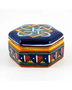 Italian favor keepsake box handmade by Eugenio Ricciarelli - Deruta, Rapallo, Amalfi