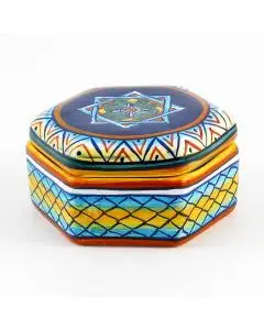 Italian favor keepsake box handmade by Eugenio Ricciarelli - Deruta, Rapallo, Amalfi