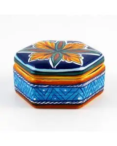Italian favor keepsake box handmade by Eugenio Ricciarelli - Deruta, Rapallo, Amalfi