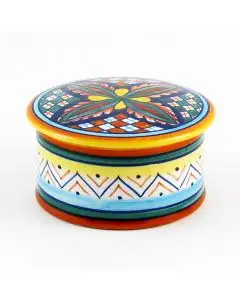 Italian favor keepsake box handmade by Eugenio Ricciarelli - Deruta, Rapallo, Amalfi