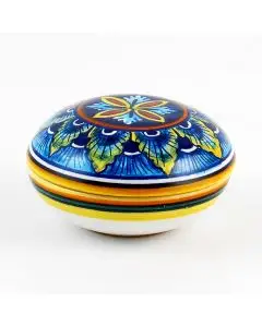 Italian favor keepsake box handmade by Eugenio Ricciarelli - Deruta, Rapallo, Amalfi