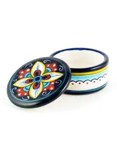 Italian favor keepsake box handmade by Fima in Deruta
