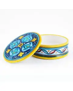 Italian favor keepsake box handmade by Fima in Deruta