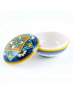Italian favor keepsake box handmade by Fima in Deruta