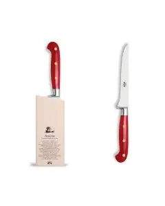 Forgiato Insieme Red boning knife handcrafted by Coltellerie Berti in Scarperia, Italy