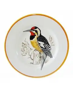 Italian dinner plate Bosco from the Joy Collection handmade by Francesca Niccacci in Deruta