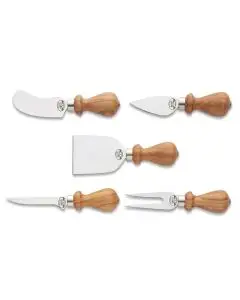  Piccoli Italiani set of 5 cheese knives handcrafted by Coltellerie Berti in Scarperia, Italy